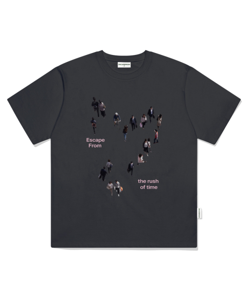 ESCAPEFROM(エスケープフロム)の「ラッシュオブタイムプリントオーバーサイズ半袖Tシャツメランジブルー(Tシャツ/カットソー・レディース・その他・SMALL/MEDIUM/LARGE)」の6枚目の写真