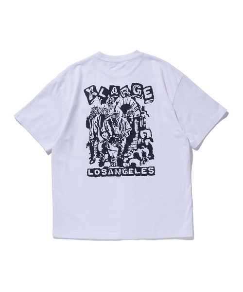 XLARGE(エクストララージ)の「CAVE S/S TEE(Tシャツ/カットソー・メンズ・ホワイト/ブラック/マスタード・XL/L/M/S)」の1枚目の写真