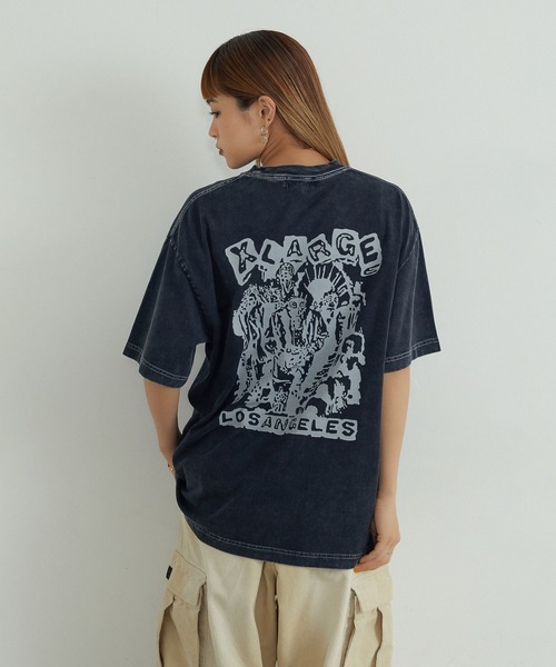 XLARGE(エクストララージ)の「CAVE S/S TEE(Tシャツ/カットソー・メンズ・ホワイト/ブラック/マスタード・XL/L/M/S)」の2枚目の写真