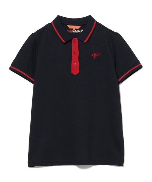 ORANGE LABEL — футболка Neckタイモチーフ, лайновый поло