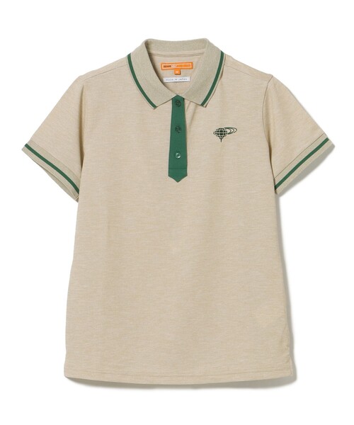 BEAMS GOLF（ビームスゴルフ）の「ORANGE LABEL / ネクタイモチーフ ライン ポロシャツ（ポロシャツ・レディース・ネイビー/ベージュ・MEDIUM/LARGE）」の8枚目の写真