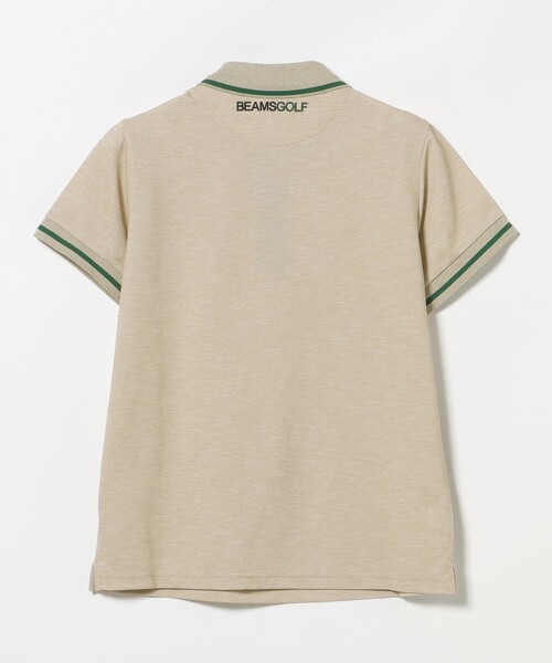 BEAMS GOLF（ビームスゴルフ）の「ORANGE LABEL / ネクタイモチーフ ライン ポロシャツ（ポロシャツ・レディース・ネイビー/ベージュ・MEDIUM/LARGE）」の12枚目の写真