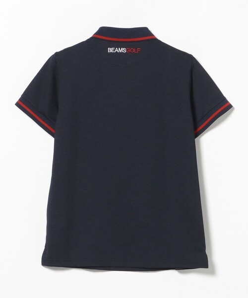 BEAMS GOLF（ビームスゴルフ）の「ORANGE LABEL / ネクタイモチーフ ライン ポロシャツ（ポロシャツ・レディース・ネイビー/ベージュ・MEDIUM/LARGE）」の16枚目の写真