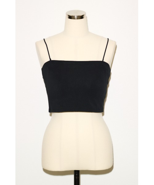 THROW by SLY(スローバイスライ)の「COMFORT CUP IN CAMI コンフォートカップインキャミ 夏服 秋服 カップ付き(キャミソール・レディース・ブラウン/ホワイト/ブラック・1/2)」の2枚目の写真