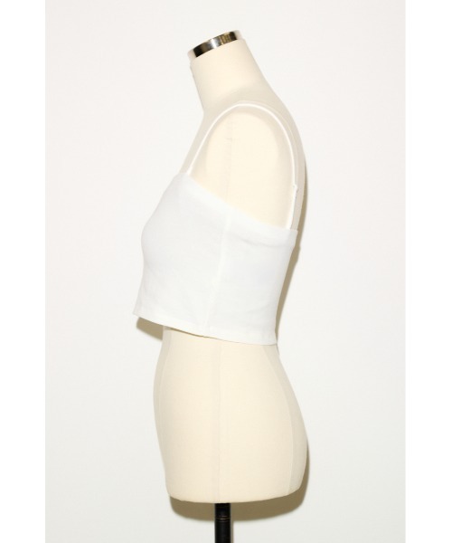 THROW by SLY(スローバイスライ)の「COMFORT CUP IN CAMI コンフォートカップインキャミ 夏服 秋服 カップ付き(キャミソール・レディース・ブラウン/ホワイト/ブラック・1/2)」の4枚目の写真