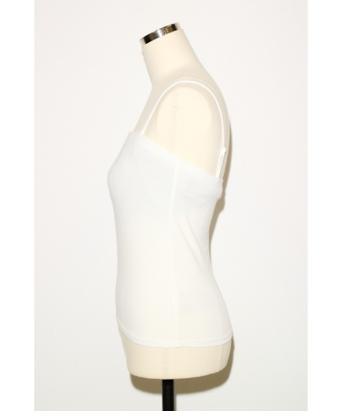 THROW by SLY(スローバイスライ)の「COMFORT CUP IN CAMI コンフォートカップインキャミ 夏服 秋服 カップ付き(キャミソール・レディース・ブラウン/ホワイト/ブラック・1/2)」の7枚目の写真