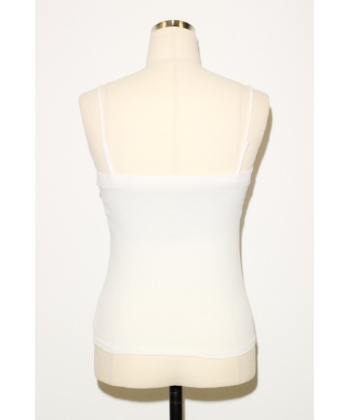 THROW by SLY(スローバイスライ)の「COMFORT CUP IN CAMI コンフォートカップインキャミ 夏服 秋服 カップ付き(キャミソール・レディース・ブラウン/ホワイト/ブラック・1/2)」の8枚目の写真