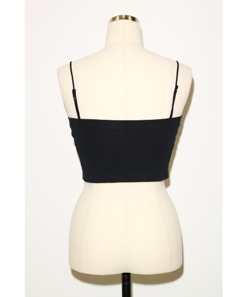 THROW by SLY(スローバイスライ)の「COMFORT CUP IN CAMI コンフォートカップインキャミ 夏服 秋服 カップ付き(キャミソール・レディース・ブラウン/ホワイト/ブラック・1/2)」の10枚目の写真