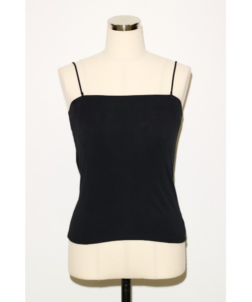 THROW by SLY(スローバイスライ)の「COMFORT CUP IN CAMI コンフォートカップインキャミ 夏服 秋服 カップ付き(キャミソール・レディース・ブラウン/ホワイト/ブラック・1/2)」の11枚目の写真
