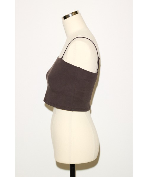 THROW by SLY(スローバイスライ)の「COMFORT CUP IN CAMI コンフォートカップインキャミ 夏服 秋服 カップ付き(キャミソール・レディース・ブラウン/ホワイト/ブラック・1/2)」の14枚目の写真