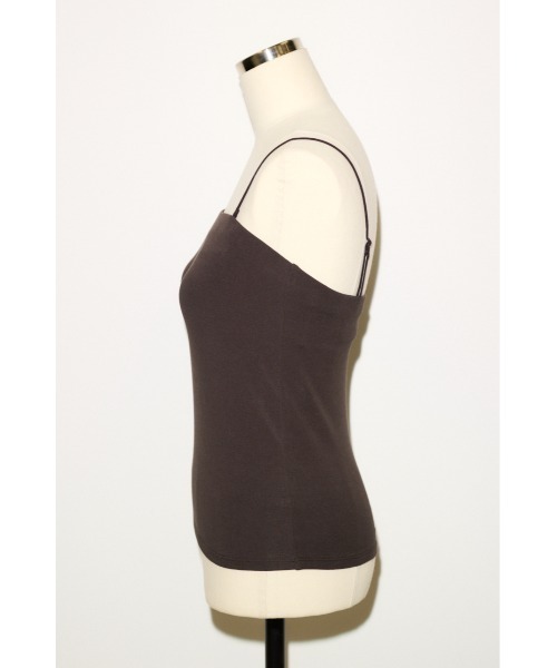 THROW by SLY(スローバイスライ)の「COMFORT CUP IN CAMI コンフォートカップインキャミ 夏服 秋服 カップ付き(キャミソール・レディース・ブラウン/ホワイト/ブラック・1/2)」の17枚目の写真