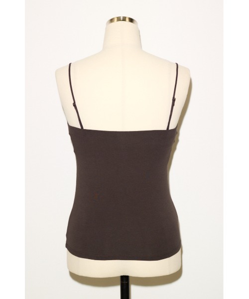 THROW by SLY(スローバイスライ)の「COMFORT CUP IN CAMI コンフォートカップインキャミ 夏服 秋服 カップ付き(キャミソール・レディース・ブラウン/ホワイト/ブラック・1/2)」の18枚目の写真