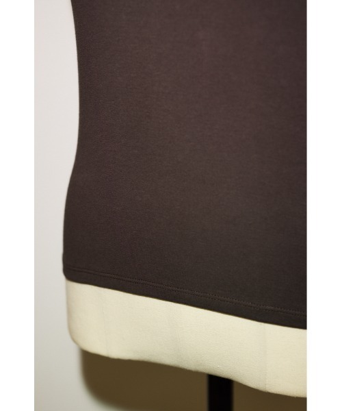 THROW by SLY(スローバイスライ)の「COMFORT CUP IN CAMI コンフォートカップインキャミ 夏服 秋服 カップ付き(キャミソール・レディース・ブラウン/ホワイト/ブラック・1/2)」の20枚目の写真