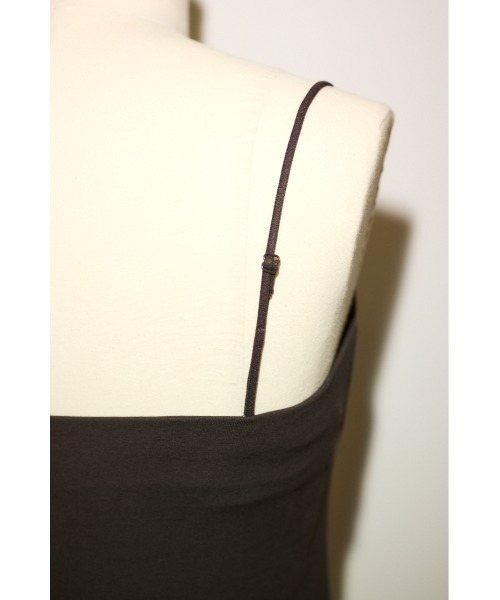 THROW by SLY(スローバイスライ)の「COMFORT CUP IN CAMI コンフォートカップインキャミ 夏服 秋服 カップ付き(キャミソール・レディース・ブラウン/ホワイト/ブラック・1/2)」の21枚目の写真