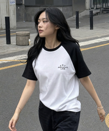 FRT ヘビーウェイトレグラン半袖Tシャツ[ホワイト]