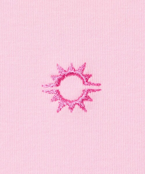 NICE WEATHER(ナイスウェザー)の「【別注】<HELLO SUNRISE>ウィメンズ ロゴプリント Tシャツ(Tシャツ/カットソー・レディース・ライトピンク/ホワイト・M/S)」の7枚目の写真