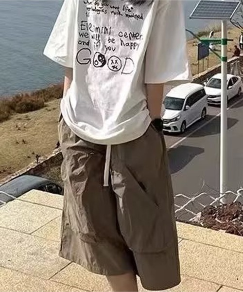 AsheKsha（アシクシャ）の「ルーズフィットのワークスタイル 7分丈ワイドパンツ（その他パンツ・レディース・ベージュ/ネイビー・F）」の20枚目の写真