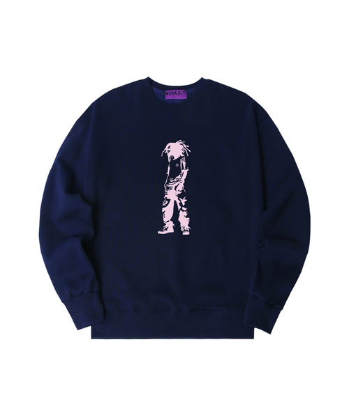 NUHABIT(ニューハビット)の「N/H RAEGAE FIT オーバーサイズ 起毛 スウェット (SOM4-5NH1336)(スウェット・メンズ・アイボリー/ライトグレー/ブラック/ホワイト/アッシュグレー/ネイビー・X-LARGE/MEDIUM/LARGE)」の6枚目の写真