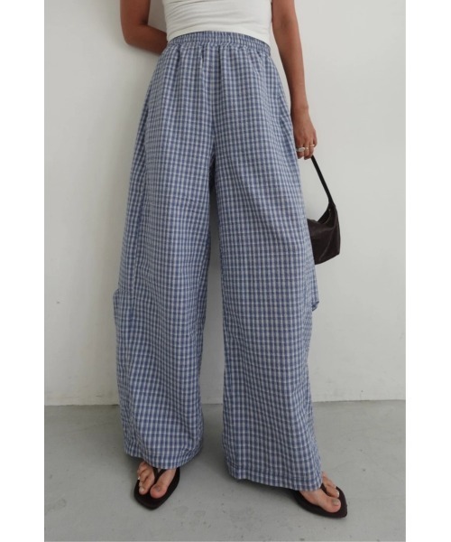 TRUNC(トランクエイティーエイト)の「Check Curve Pants(その他パンツ・レディース・ブラック/ブルー・FREE)」の14枚目の写真