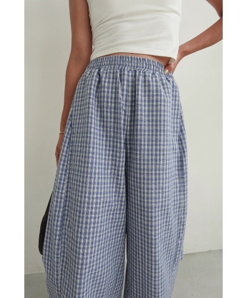 TRUNC(トランクエイティーエイト)の「Check Curve Pants(その他パンツ・レディース・ブラック/ブルー・FREE)」の20枚目の写真