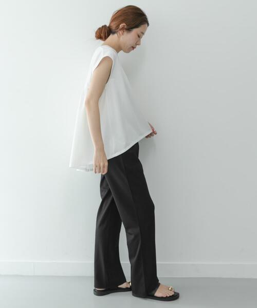 URBAN RESEARCH Sonny Label(アーバンリサーチサニーレーベル)の「接触冷感ポンチイージーフレアパンツ(その他パンツ・レディース・ブラウン/ブラック・36/38)」の8枚目の写真