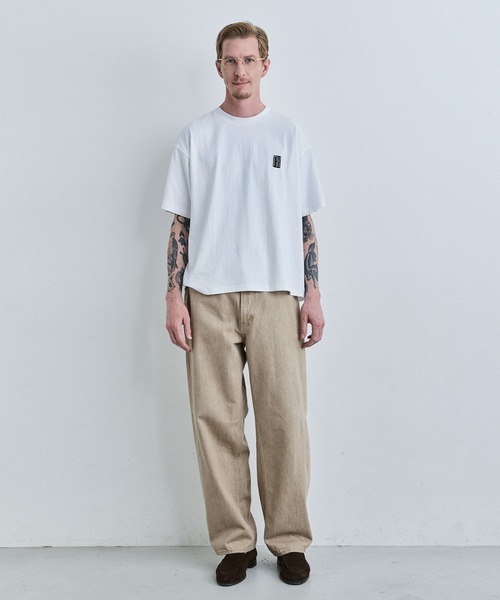 JIEDA(ジエダ)の「JIEDA EMBROIDERY RELAX TEE(Tシャツ/カットソー・メンズ・ホワイト/ブラック・2/1)」の3枚目の写真