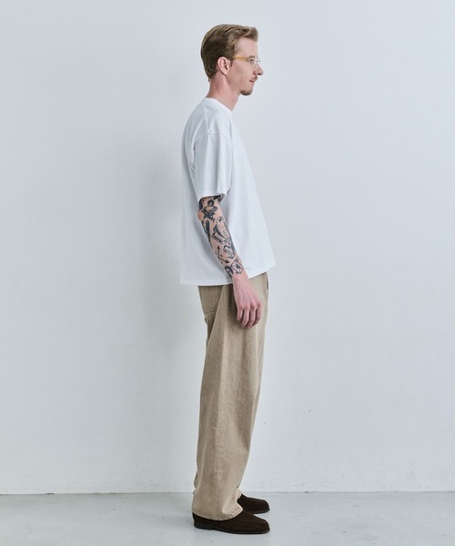 JIEDA(ジエダ)の「JIEDA EMBROIDERY RELAX TEE(Tシャツ/カットソー・メンズ・ホワイト/ブラック・2/1)」の4枚目の写真