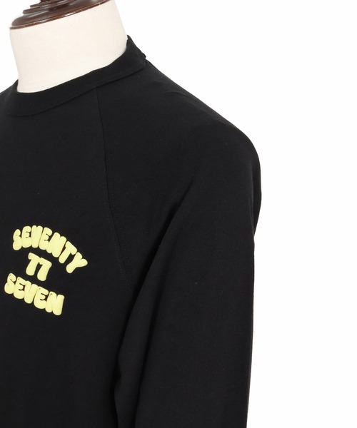 seventy seven(セブンティセブン)の「mlt5782- middle oz half sleeve t-shirt (funny arch) ラグランスリーブカットソー(7726W120)(Tシャツ/カットソー・メンズ・ホワイト/ブラック/ストーン・S/M/L/XL)」の21枚目の写真