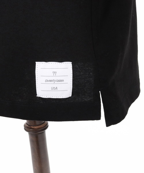 seventy seven(セブンティセブン)の「mlt5782- middle oz half sleeve t-shirt (funny arch) ラグランスリーブカットソー(7726W120)(Tシャツ/カットソー・メンズ・ホワイト/ブラック/ストーン・S/M/L/XL)」の22枚目の写真