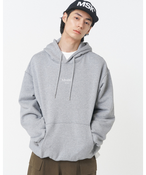 MISEKISEOUL MEN(ミセキソウルメンズ)の「Misekiseoul logo hoodie MELANGE GREY(パーカー・メンズ・その他・4/1/2/3)」の1枚目の写真