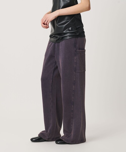 ATTISESSION(アティセッション)の「<ATTISESSION>コットン ウラケ スウェットパンツ(スウェットパンツ・レディース・グレー系/ネイビー・36/38)」の2枚目の写真