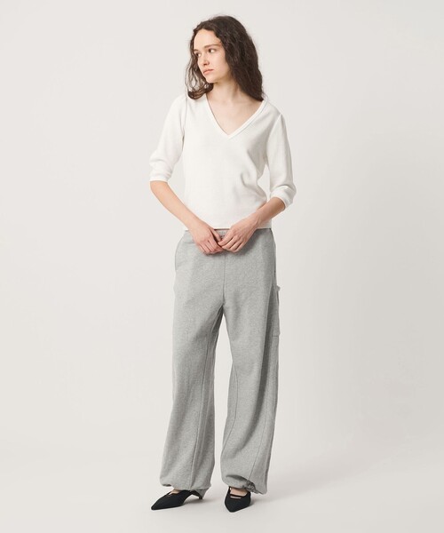 ATTISESSION(アティセッション)の「<ATTISESSION>コットン ウラケ スウェットパンツ(スウェットパンツ・レディース・グレー系/ネイビー・36/38)」の3枚目の写真