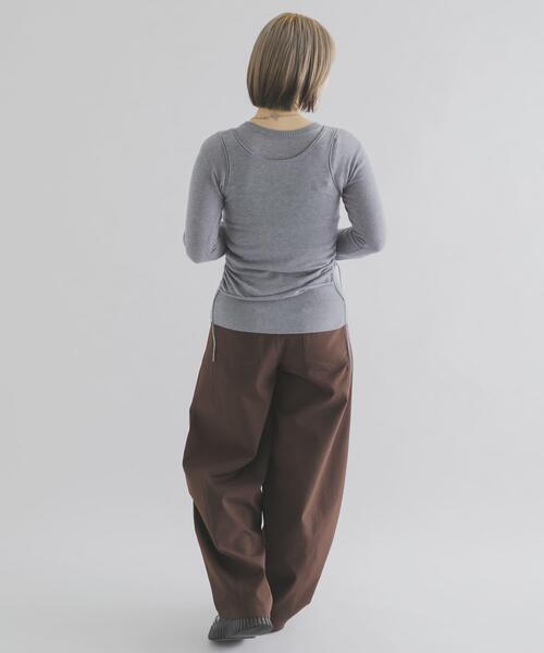 THE GOODLAND MARKET（ザグッドランドマーケット）の「cwtch　LAYERED KNIT TOPS（ニット/セーター・レディース・ネイビー/グレー/イエロー/パープル系その他・FREE）」の11枚目の写真