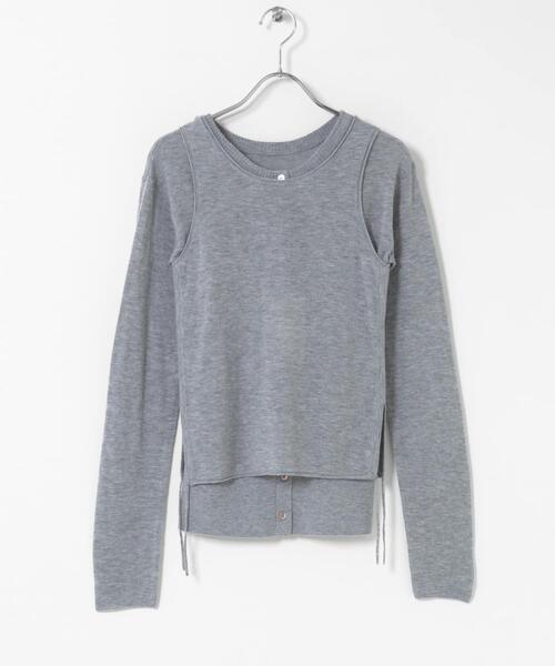 THE GOODLAND MARKET（ザグッドランドマーケット）の「cwtch　LAYERED KNIT TOPS（ニット/セーター・レディース・ネイビー/グレー/イエロー/パープル系その他・FREE）」の12枚目の写真