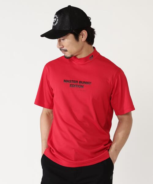 MASTER BUNNY EDITION(マスターバニーエディション)の「【MASTER BUNNY EDITION】ドライマスターワッフル半袖ハイネックカットソー(Tシャツ/カットソー・メンズ・ブラック/ホワイト/レッド・LARGE/X-LARGE/MEDIUM)」の3枚目の写真