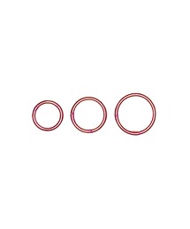 MORPH（モルフ）の「MORPH モルフ セグメントクリッカー ボディーピアス 14ゲージ 6mm~12mm（ピアス（片耳用））」
