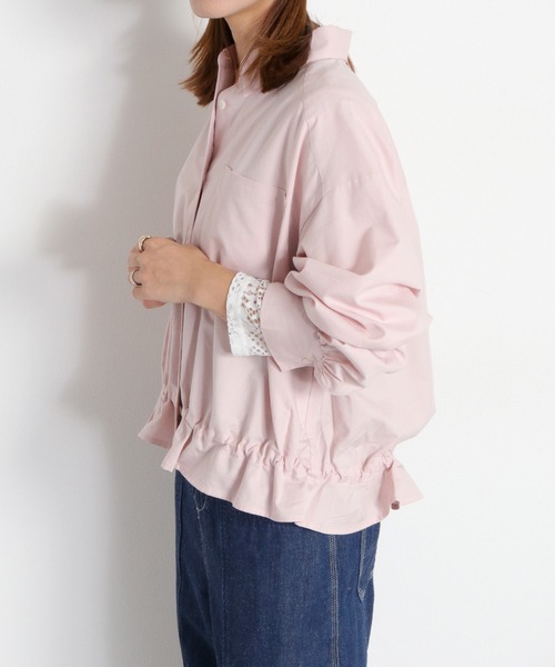 cepo(セポ)の「フロントタックドロストシャツ(シャツ/ブラウス・レディース・ピンク/キャメル/ベージュ・M)」の19枚目の写真