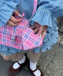 HELLO.SANFRANCISCO（ハローサンフランシスコ）の「【HELLO.SANFRANCISCO】チェックスタープリントロゴマルチケース（その他小物）」