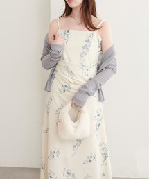 natural couture | 【ZOZO限定】カットジョーゼット ドレープキャミワンピース(ワンピース)