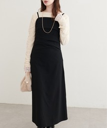 【ZOZO限定】カットジョーゼット ドレープキャミワンピース
