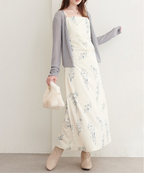 natural couture(ナチュラルクチュール)の「【ZOZO限定】カットジョーゼット ドレープキャミワンピース(ワンピース・レディース・その他1/その他2/チェック/グレイッシュベージュ/ブラック・FREE)」の15枚目の写真