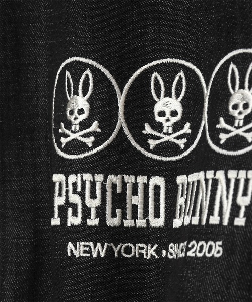 Psycho Bunny(サイコバニー)の「リヨセルデニム エンブロイダリー シャツ(シャツ/ブラウス・メンズ・ダークインディゴブルー/ブラック・MEDIUM/X-LARGE/LARGE)」の18枚目の写真