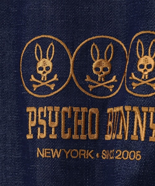Psycho Bunny(サイコバニー)の「リヨセルデニム エンブロイダリー シャツ(シャツ/ブラウス・メンズ・ダークインディゴブルー/ブラック・MEDIUM/X-LARGE/LARGE)」の13枚目の写真