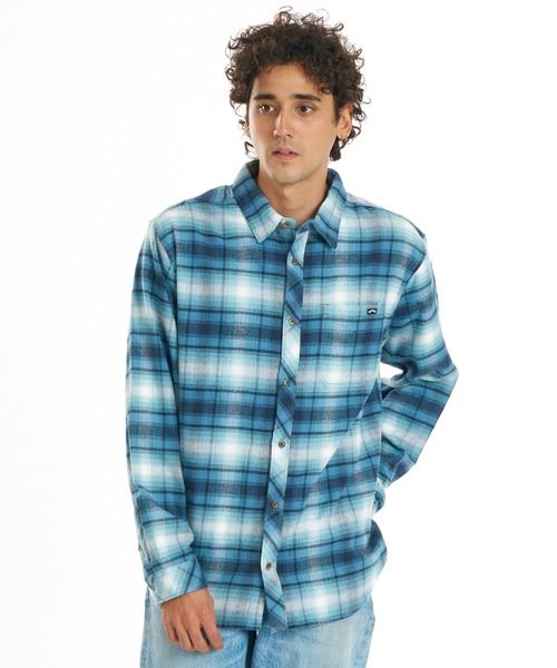 BILLABONG(ビラボン)の「BILLABONG メンズ COASTLINE FLANNEL 長袖シャツ 【2026年秋冬モデル】/ビラボンチェックネルシャツ(シャツ/ブラウス・メンズ・ブルー系その他/レッド系その他/ブラック/オフホワイト・MEDIUM/X-LARGE/LARGE)」の3枚目の写真