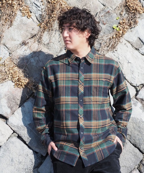 BILLABONG(ビラボン)の「BILLABONG メンズ COASTLINE FLANNEL 長袖シャツ 【2026年秋冬モデル】/ビラボンチェックネルシャツ(シャツ/ブラウス・メンズ・ブルー系その他/レッド系その他/ブラック/オフホワイト・MEDIUM/X-LARGE/LARGE)」の1枚目の写真