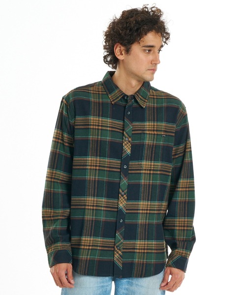 BILLABONG(ビラボン)の「BILLABONG メンズ COASTLINE FLANNEL 長袖シャツ 【2026年秋冬モデル】/ビラボンチェックネルシャツ(シャツ/ブラウス・メンズ・ブルー系その他/レッド系その他/ブラック/オフホワイト・MEDIUM/X-LARGE/LARGE)」の18枚目の写真