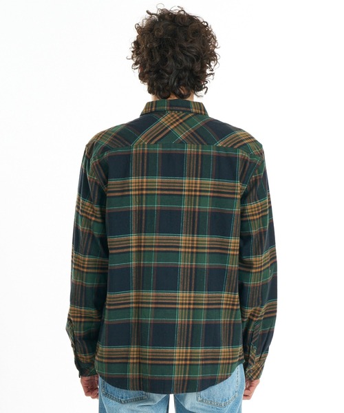 BILLABONG(ビラボン)の「BILLABONG メンズ COASTLINE FLANNEL 長袖シャツ 【2026年秋冬モデル】/ビラボンチェックネルシャツ(シャツ/ブラウス・メンズ・ブルー系その他/レッド系その他/ブラック/オフホワイト・MEDIUM/X-LARGE/LARGE)」の19枚目の写真