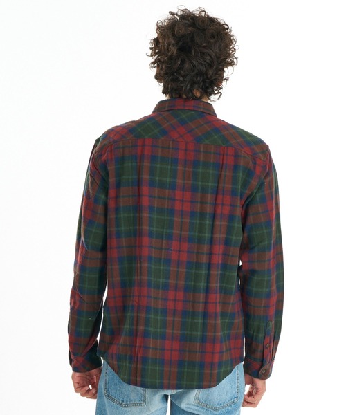 BILLABONG(ビラボン)の「BILLABONG メンズ COASTLINE FLANNEL 長袖シャツ 【2026年秋冬モデル】/ビラボンチェックネルシャツ(シャツ/ブラウス・メンズ・ブルー系その他/レッド系その他/ブラック/オフホワイト・MEDIUM/X-LARGE/LARGE)」の7枚目の写真