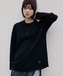 DAWNCE | ヘンリーネックワッフルロンＴ(Tシャツ/カットソー)