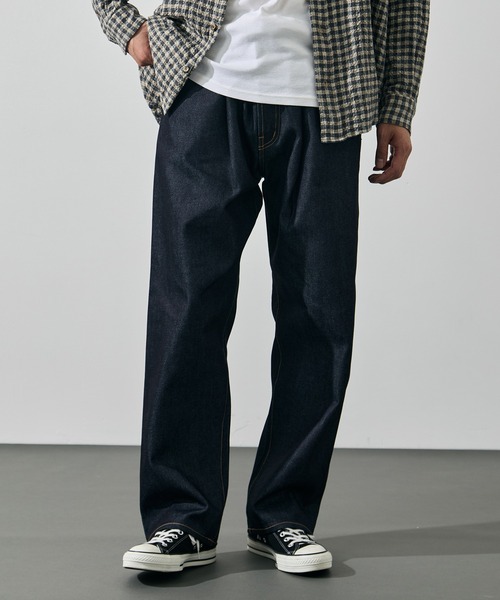 is-ness(イズネス)の「【is-ness/イズネス】Selvedge 5-Pocket One-Wash Denim Pants(デニムパンツ・メンズ・ダークインディゴブルー/ブラック・L/M)」の3枚目の写真